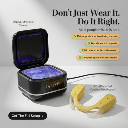 RD1 Daytime mouthguard + Repod Ultrasonic Cleaner (Bundle Deal)